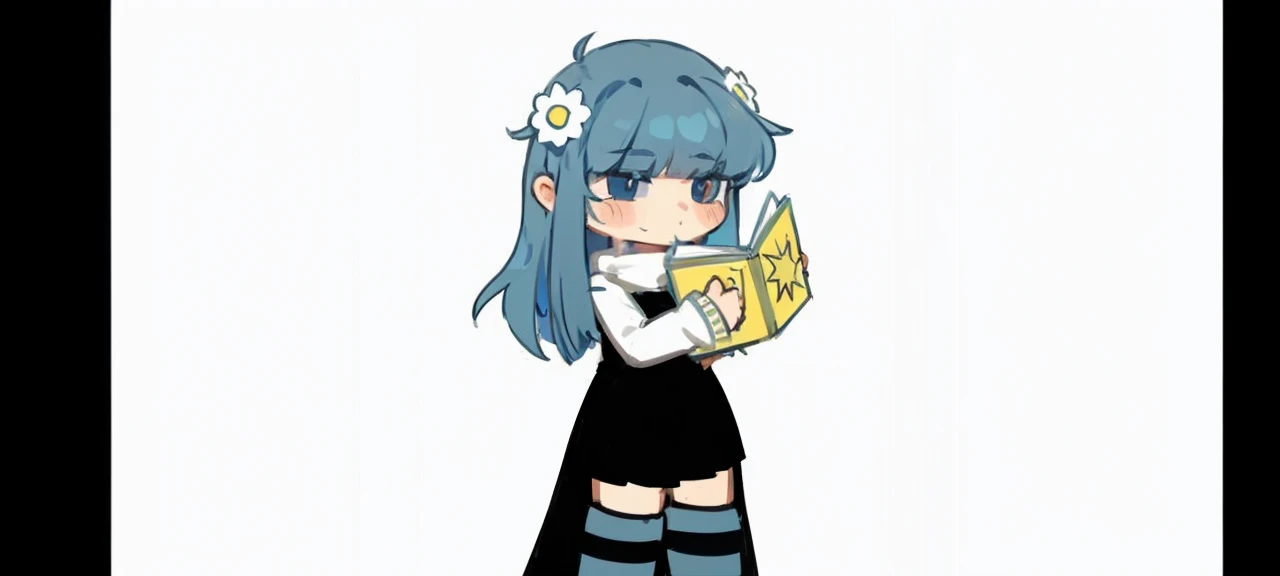 Blue haired girl