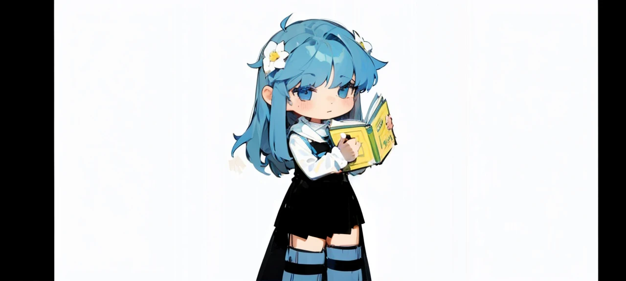 Blue haired girl