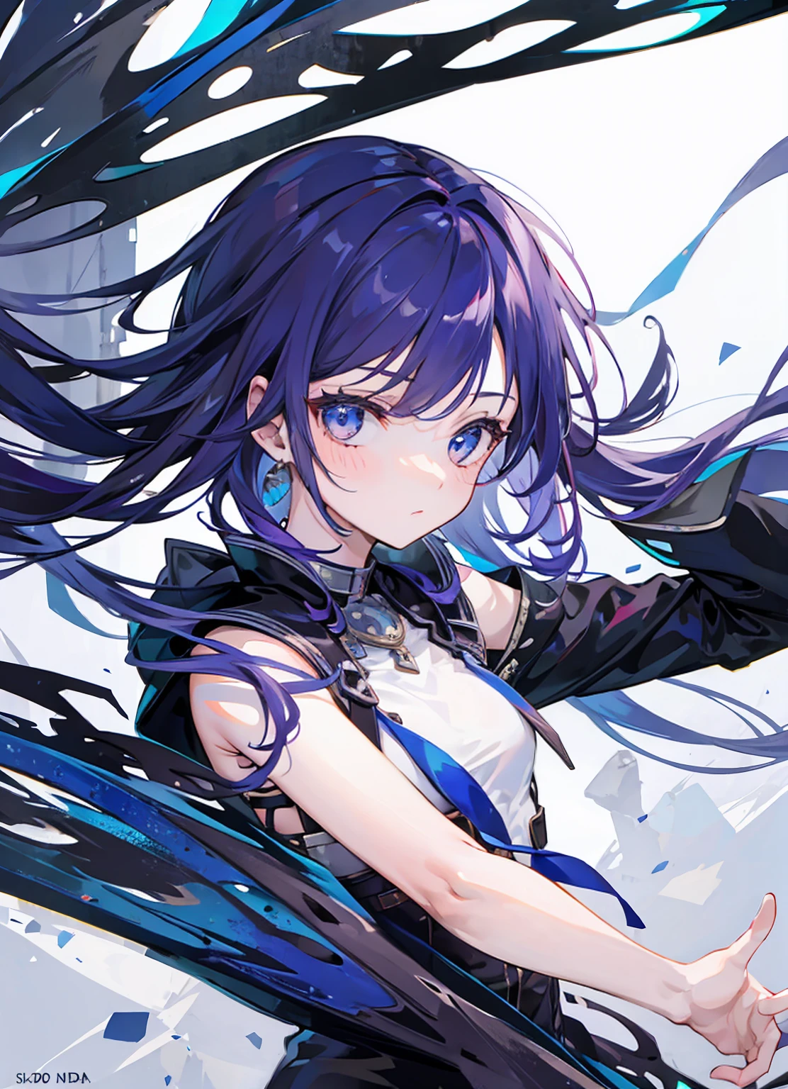 A girl with her hands