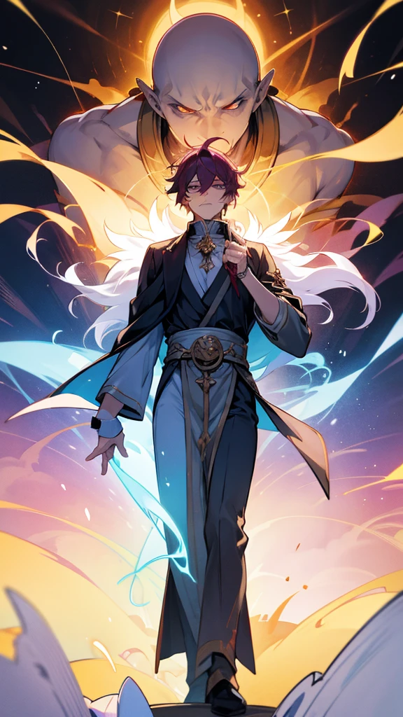 Male, divine being, god who controls all elements, villain 