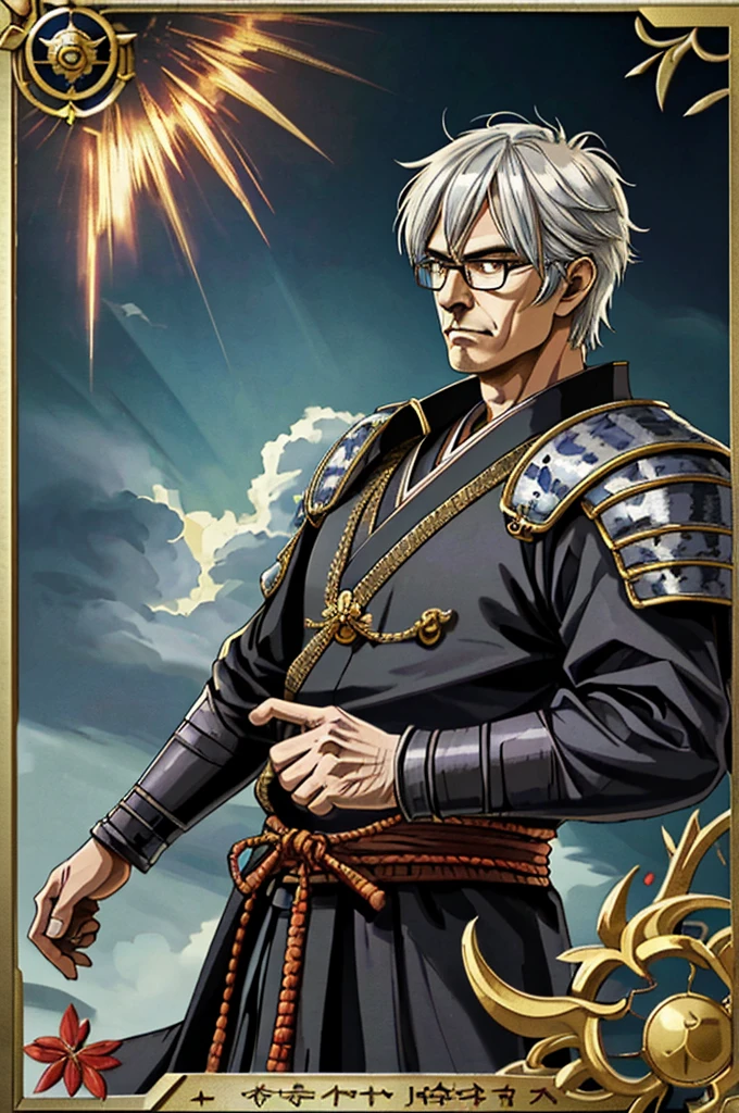 Highest quality,High resolution,((Emperor Showa)) ,(Empire of Japan),Fist of the North Star,samurai,One person,warrior,uniform,(black_coat),male,One personで,elderly,(Glasses),strongest,Anime Style,(Limbs),(Full Finger),(Accurate fingertips), (The finer details), (Super detailed),(Japanese sword:),4K,(high resolution),whole body, (Front angle), Looking at the camera,masterpiece,(Subtle details),(Intricate details),Octane Rendering,(Hyper Detail),