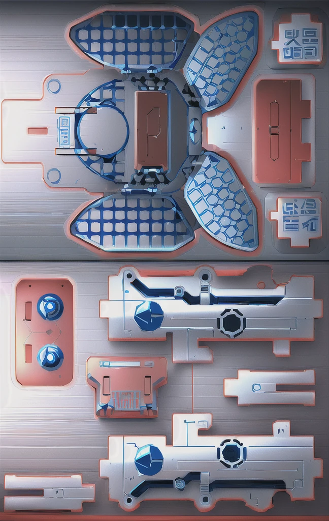 Mecha parts, highly detailed panel cuts, Spacesuit cartoon,Space car cartoon, 融合Mecha parts, highly detailed panel cuts,Plan of a small space station with computers, parts and components, 融合Mecha parts, simple Bionic explosion diagram, Very detailed schematic, Highly detailed toys, cyborg parts and components, Mecha details, Clean lines and flat colors, Mecha parts, Mechanical body, Bionic explosion diagram, Realistic shadow parts, Mechanical parts details