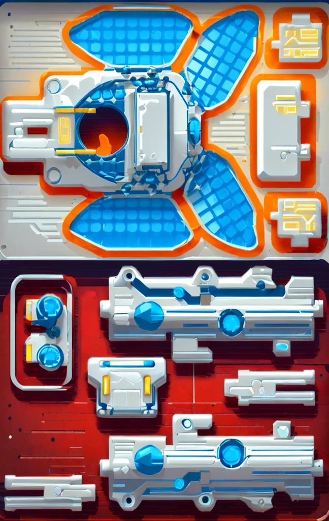 Mecha parts, highly detailed panel cuts, Spacesuit cartoon,Space car cartoon, 融合Mecha parts, highly detailed panel cuts,Plan of a small space station with computers, parts and components, 融合Mecha parts, simple Bionic explosion diagram, Very detailed schematic, Highly detailed toys, cyborg parts and components, Mecha details, Clean lines and flat colors, Mecha parts, Mechanical body, Bionic explosion diagram, Realistic shadow parts, Mechanical parts details