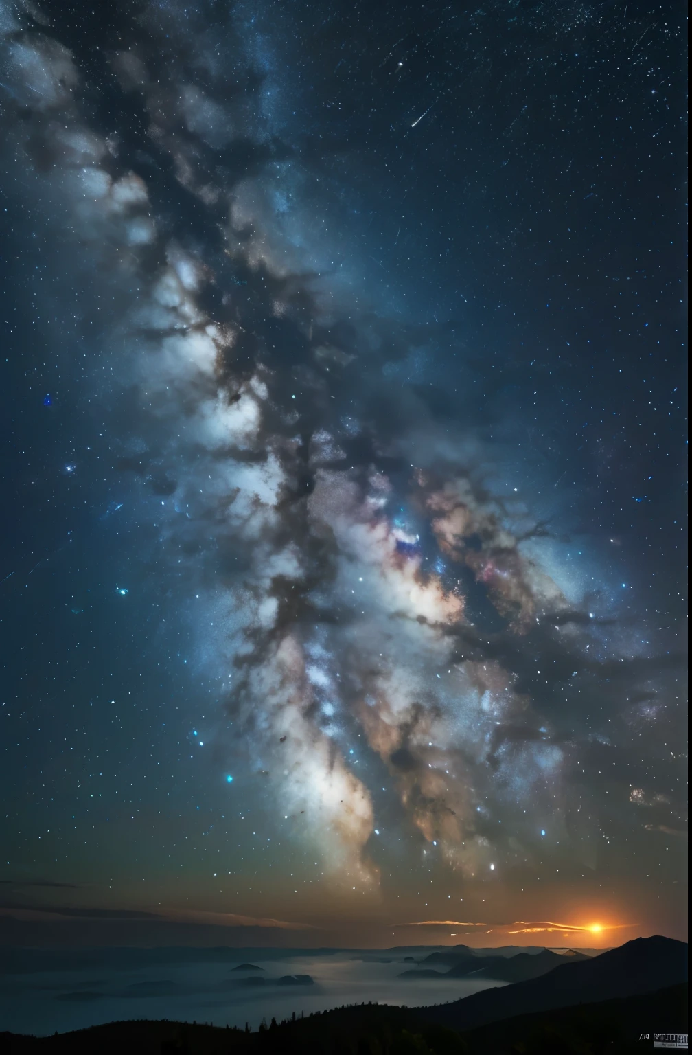 Starry Sky，Deep in the mountains