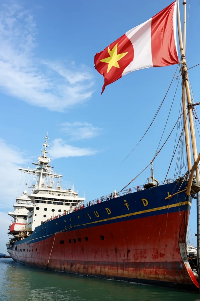 Ship, hang the Vietnamese flag