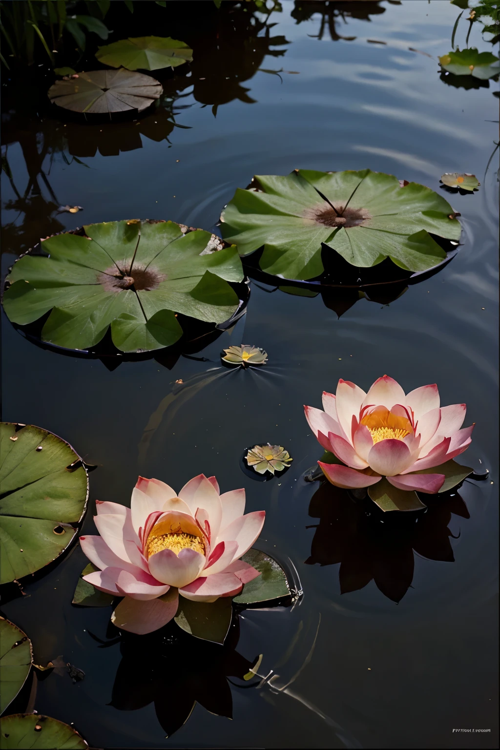 Solar terms，Heat rush，poster，summer，Lotus，pond，Heat