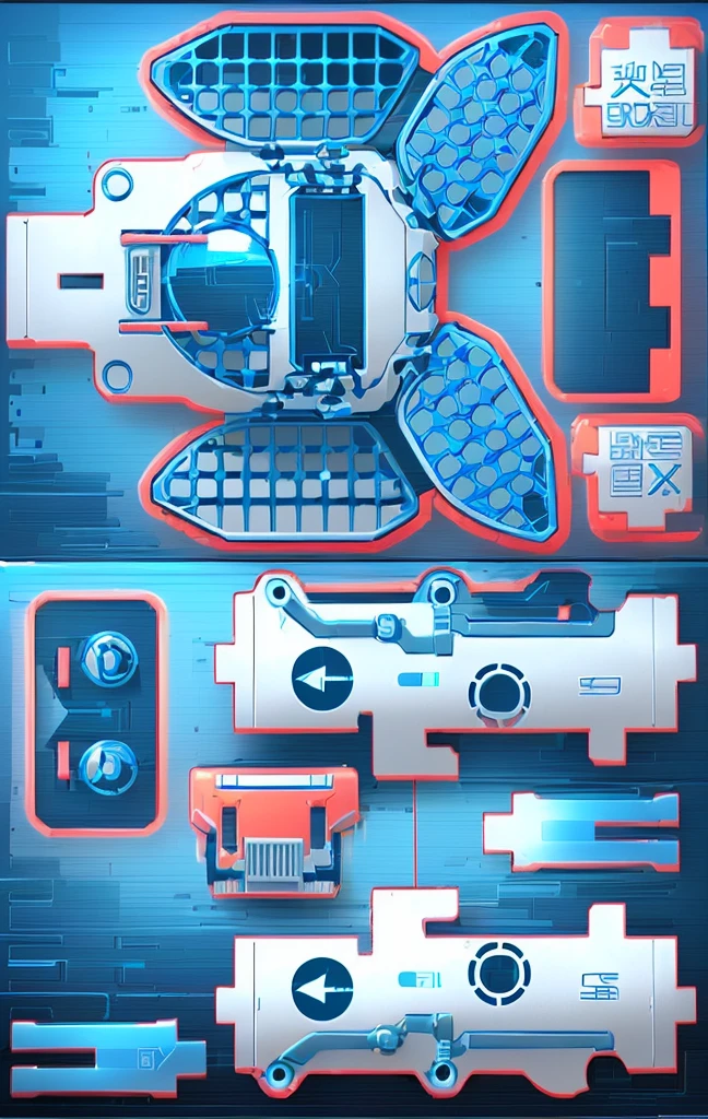 Mecha parts, highly detailed panel cuts, Spacesuit cartoon,Space car cartoon, 融合Mecha parts, highly detailed panel cuts,Plan of a small space station with computers, parts and components, 融合Mecha parts, simple Bionic explosion diagram, Very detailed schematic, Highly detailed toys, cyborg parts and components, Mecha details, Clean lines and flat colors, Mecha parts, Mechanical body, Bionic explosion diagram, Realistic shadow parts, Mechanical parts details