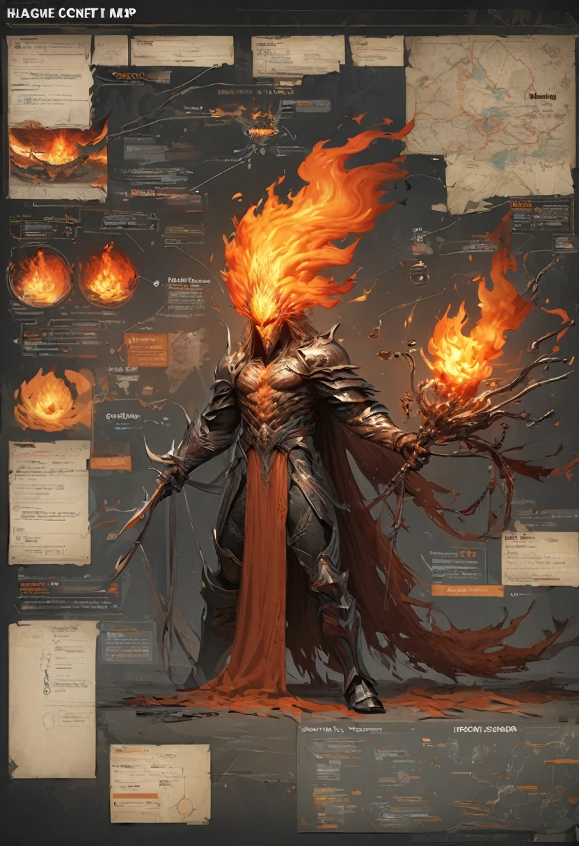 flame,Huge flame,Orange,HD,4k,Concept map