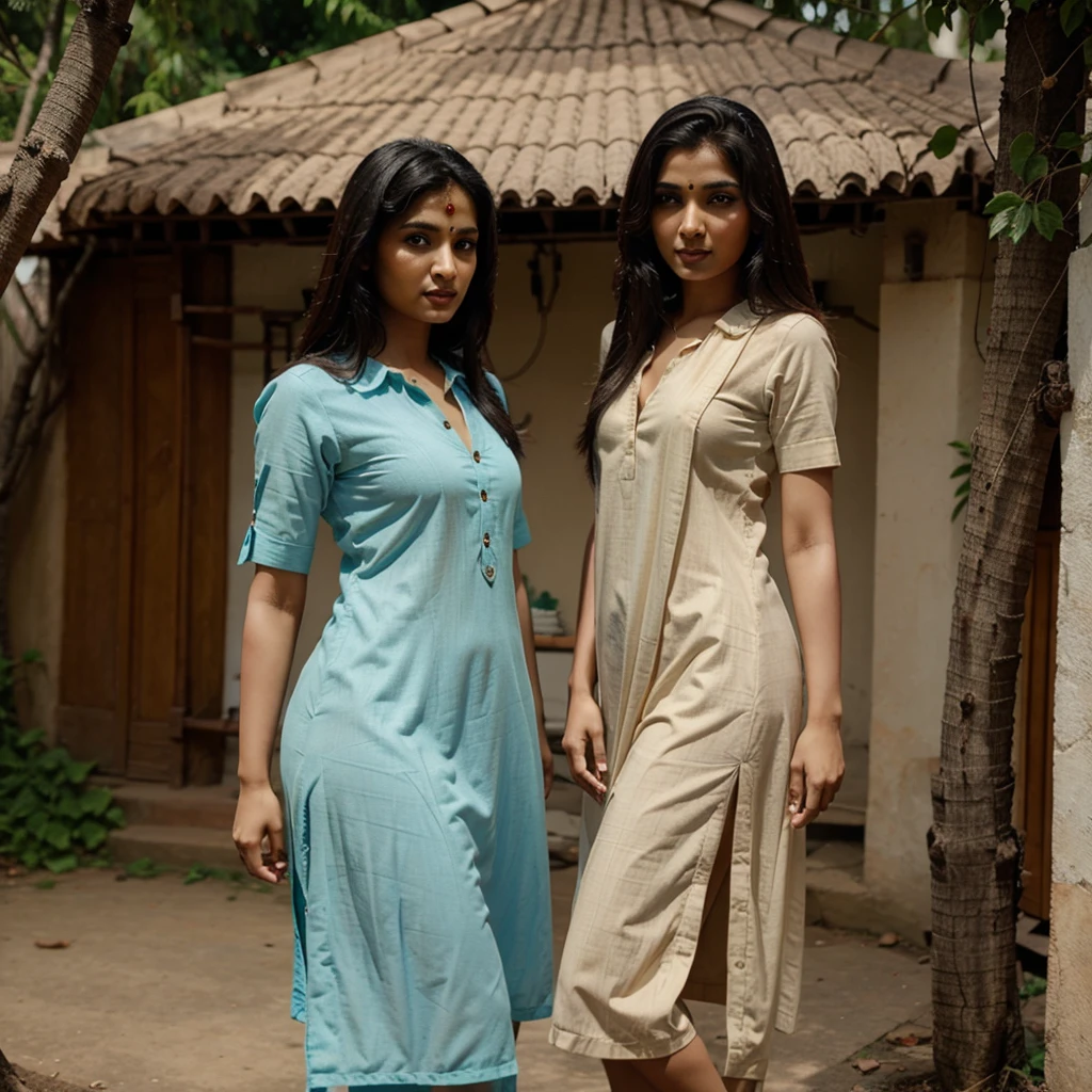 Two desi indian woman sex in kurti