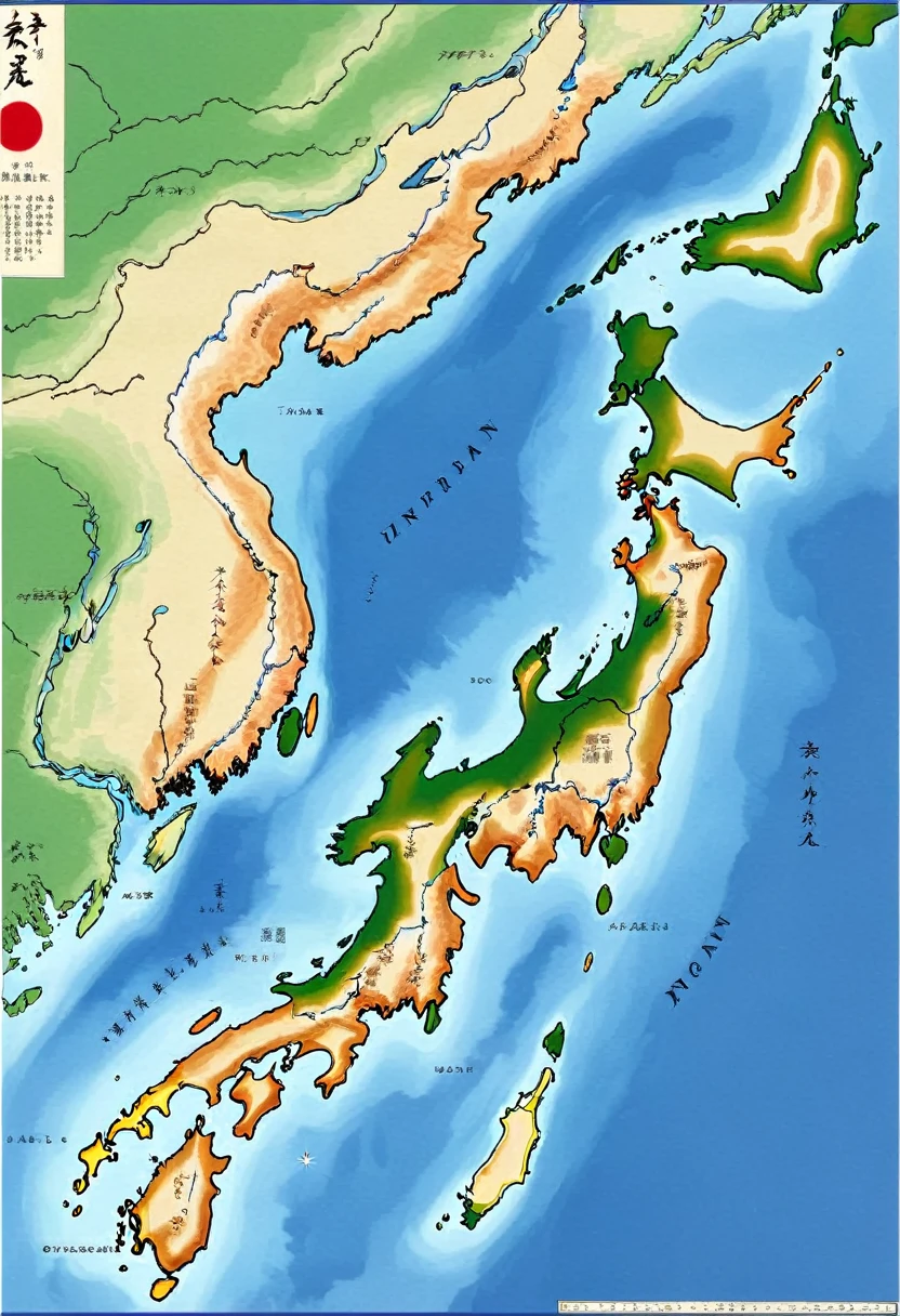 1821(July 10, 1821)- Map of Japan created by Ino Tadataka and others「The entire coast of Japan」was presented to the Edo Shogunate.。