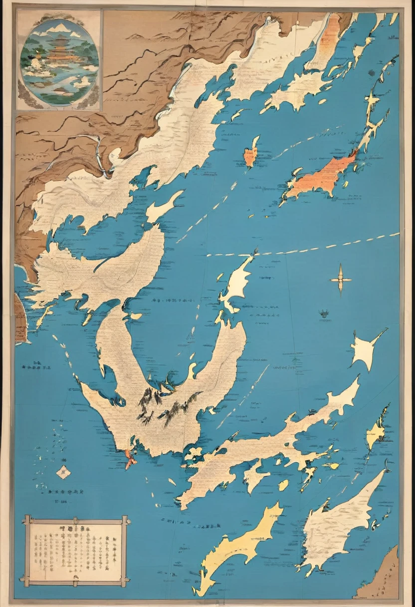 1821(July 10, 1821)- Map of Japan created by Ino Tadataka and others「The entire coast of Japan」was presented to the Edo Shogunate.。