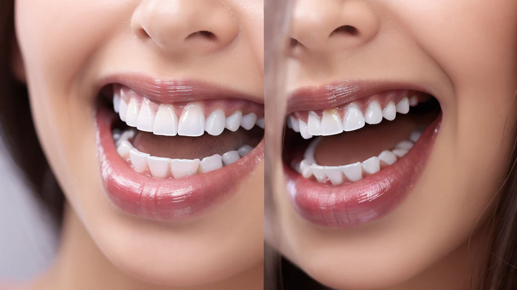 Teeth whitening Zoom to mouth Real delicate