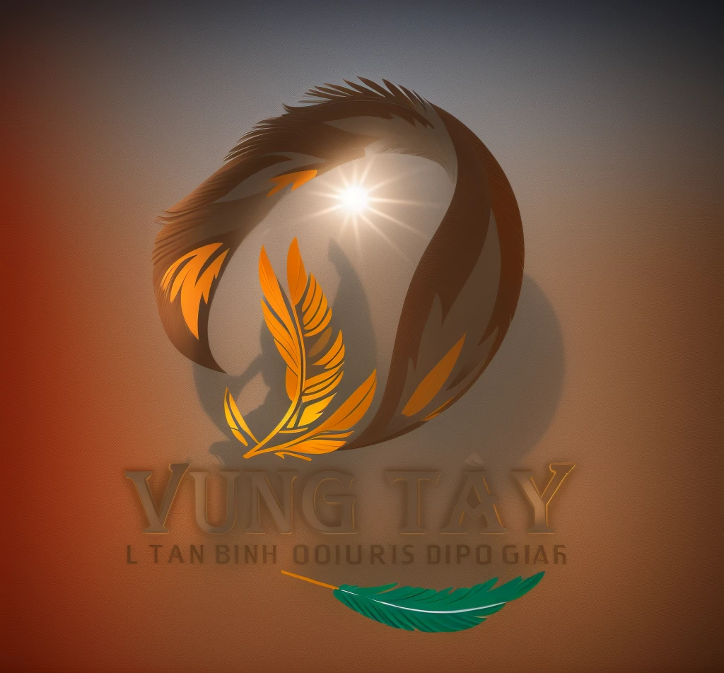 Logo, sport logo, Olympic logo, Digital design, illustration, realistic photo, feathers