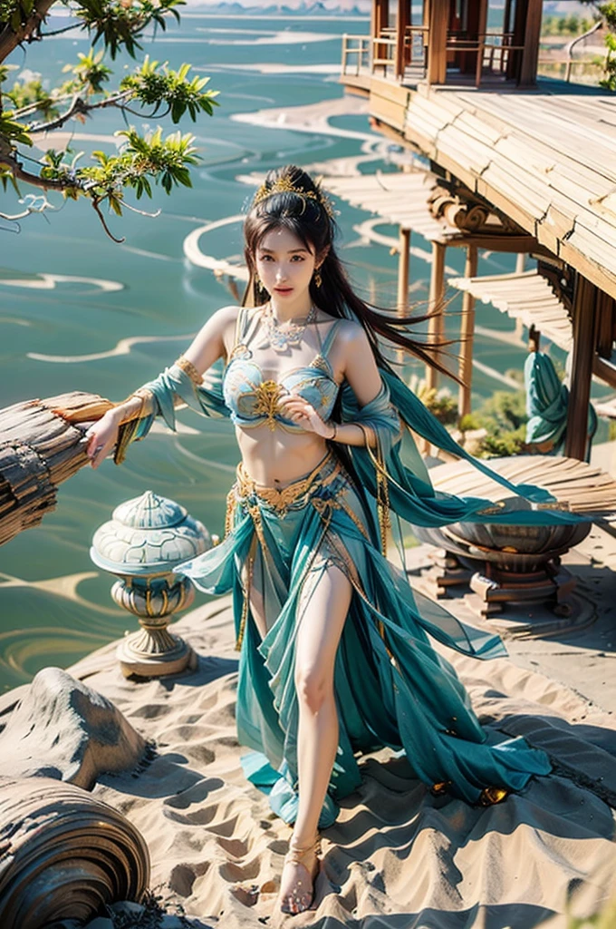 The Flying Goddess of Dunhuang,barefoot