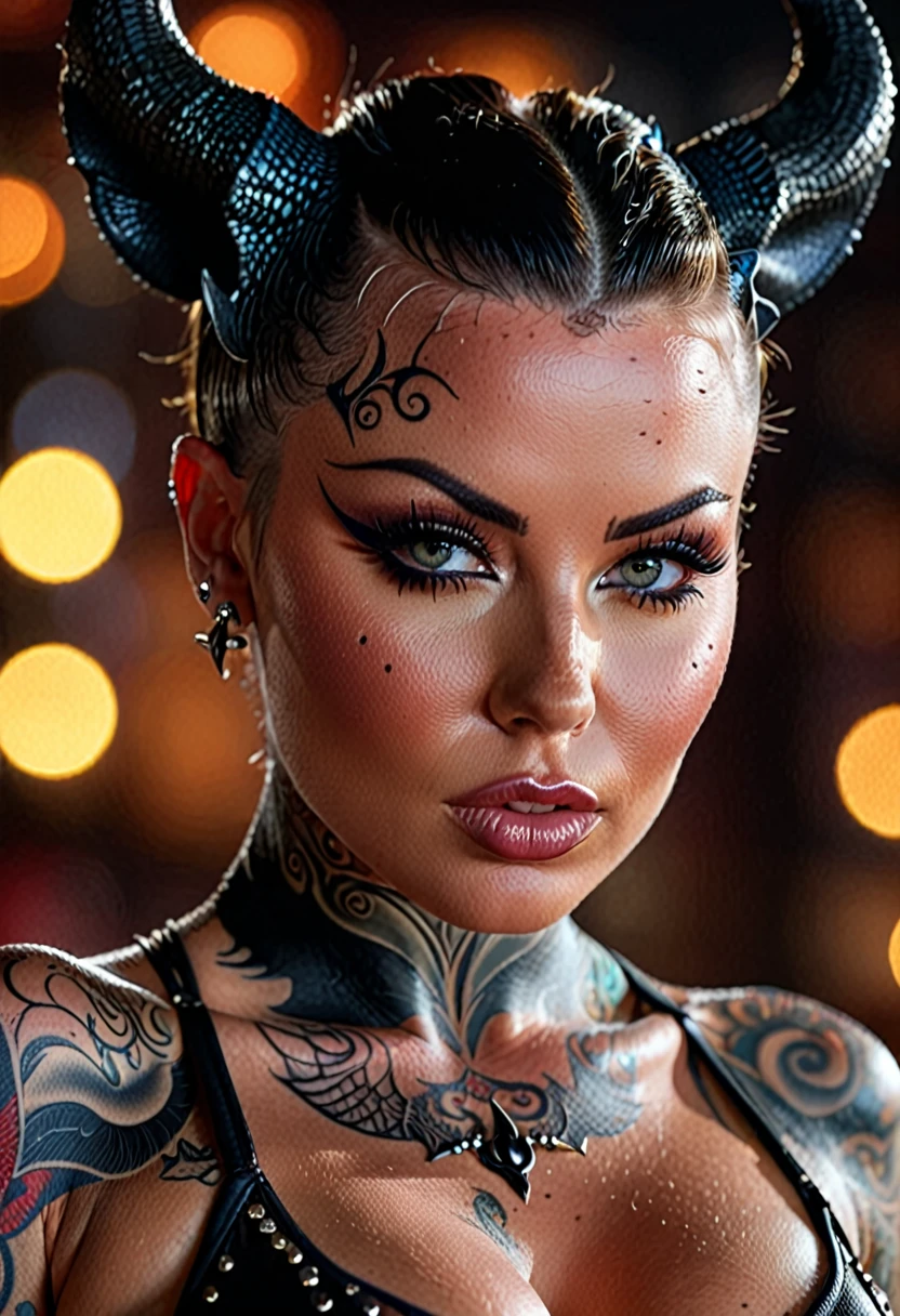 4k highly detailed realistic digital extremely high quality RAW photograph, (a portrait photo of Christy Mack as a fantasy succubus), (beautiful and detailed eyes: 1.1), busty, bimbo, seductive, sexy, large breasts, epic, hyperrealistic, hyperrealism, 8k, cinematic lighting, (f1.8 short focus bokeh)