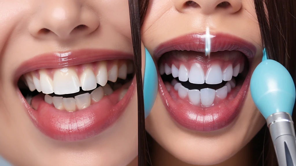 Teeth whitening　Zoom to mouth　True Face　