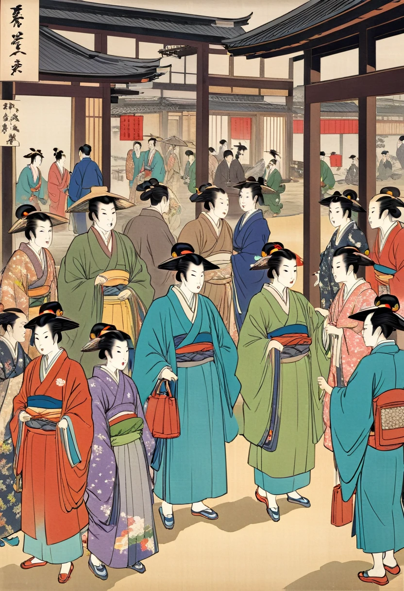 Wealthy merchants in the Edo period