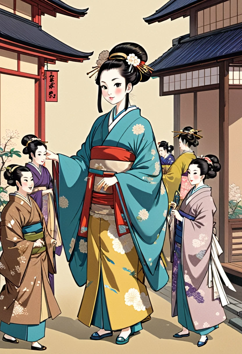 Wealthy merchants in the Edo period