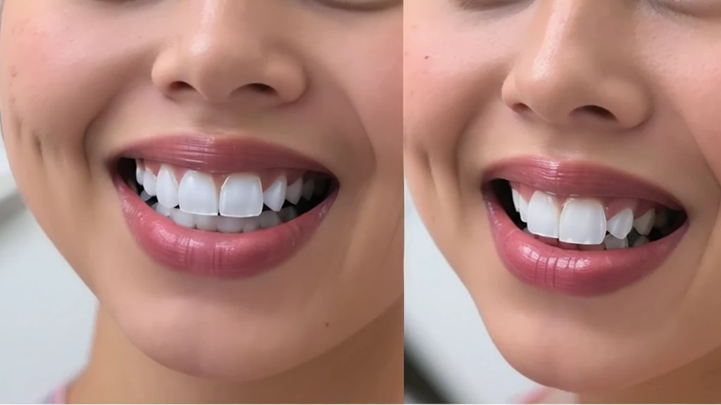 Teeth whitening　Zoom to mouth　True Face　　Real