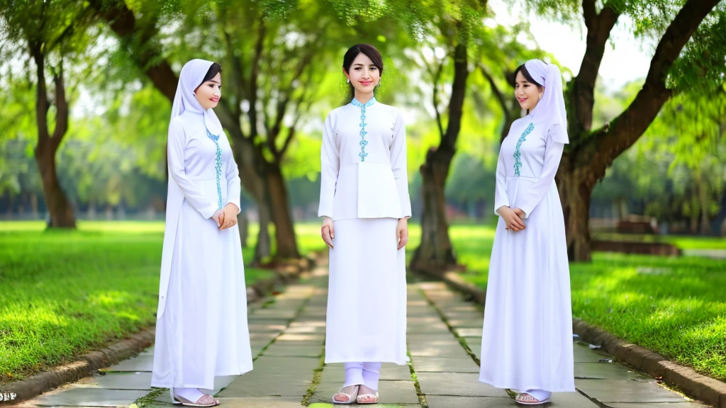 2 cô gái Wear Vietnamese Ao Dai trong phòng thu âm nhạc , Wear Vietnamese Ao Dai, High quality photos, HD, 4K