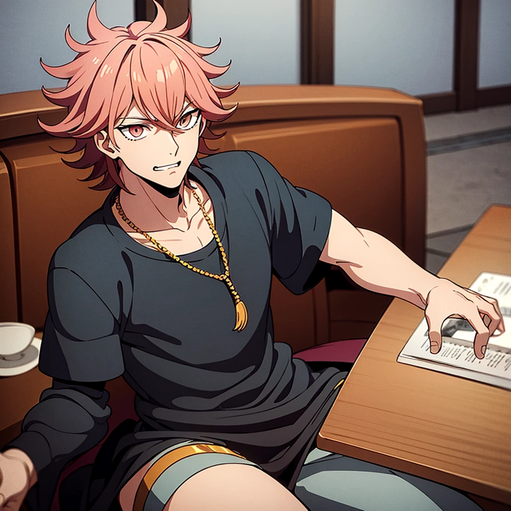 Create a man character as if he were black clover inspired by mereoleona