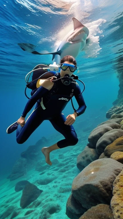 deep sea creatures、
school of fish、
deep sea、
sea monster、
giant shark、
ocean phobia、
Free diving、
crystal clear sea、
swim in the sea、
dive into the deep ocean、