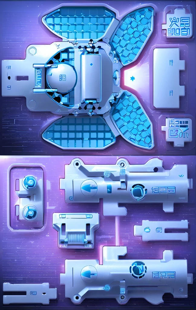 Mecha parts, highly detailed panel cuts, Spacesuit cartoon,Space car cartoon, 融合Mecha parts, highly detailed panel cuts,Plan of a small space station with computers, parts and components, 融合Mecha parts, simple Bionic explosion diagram, Very detailed schematic, Highly detailed toys, cyborg parts and components, Mecha details, Clean lines and flat colors, Mecha parts, Mechanical body, Bionic explosion diagram, Realistic shadow parts, Mechanical parts details
