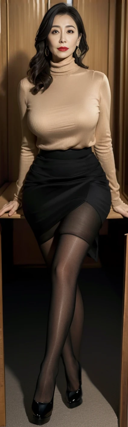 beautiful leg, black stockings, black high heels,
