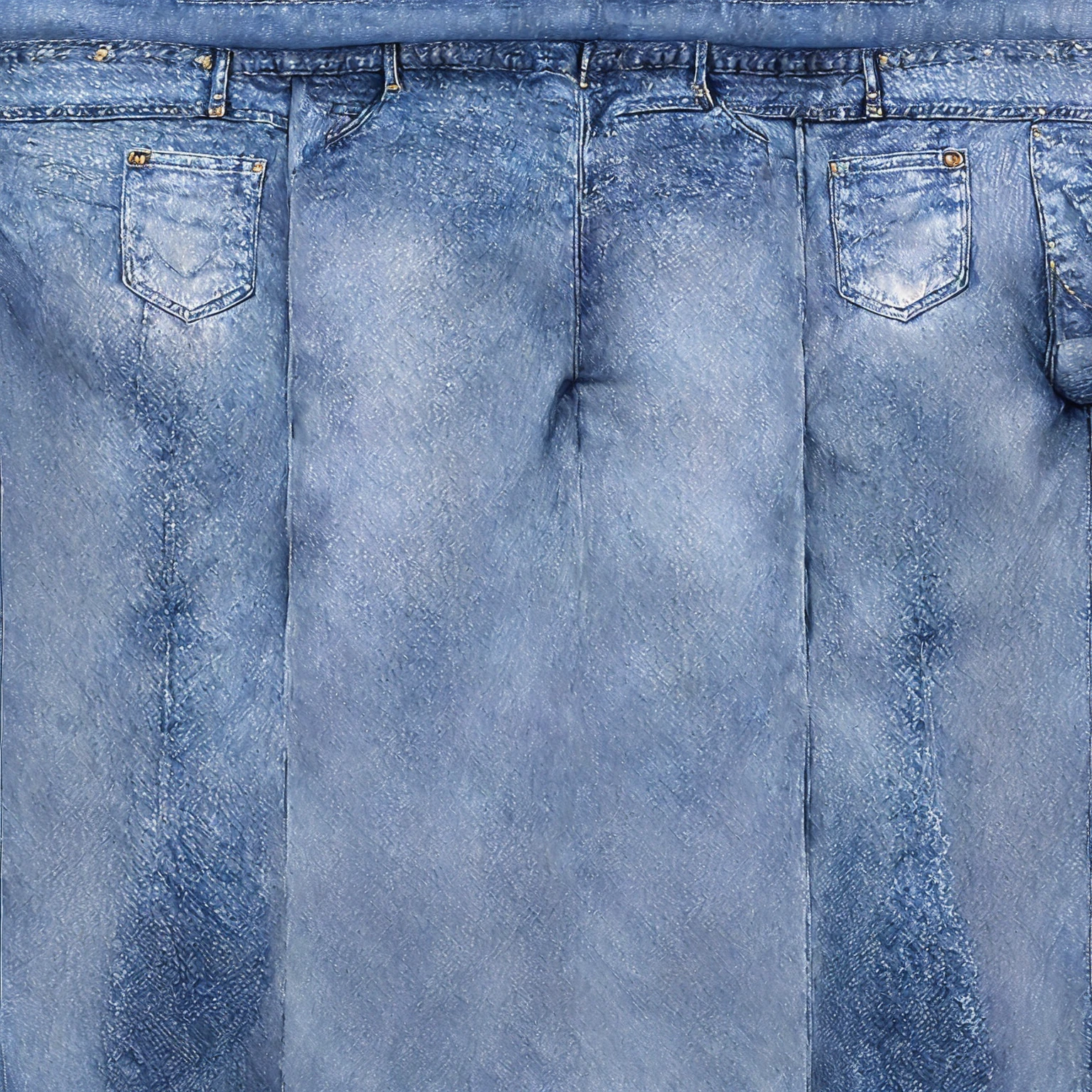 a close up of a pair of blue jeans with a zipper, denim jeans, Detailed clothing texture, blue jeans, denim, jeans pants, blue jeans. Unreal 5, baggy jeans, jeans, jeans, ( ( ( wearing jeans ) ) ), Highly detailed textures, wearing denim, Very old, HDR fabric texture, dark blue jeans, double denim, HD,Denim pattern,Ultra-clear,整条jeans效果