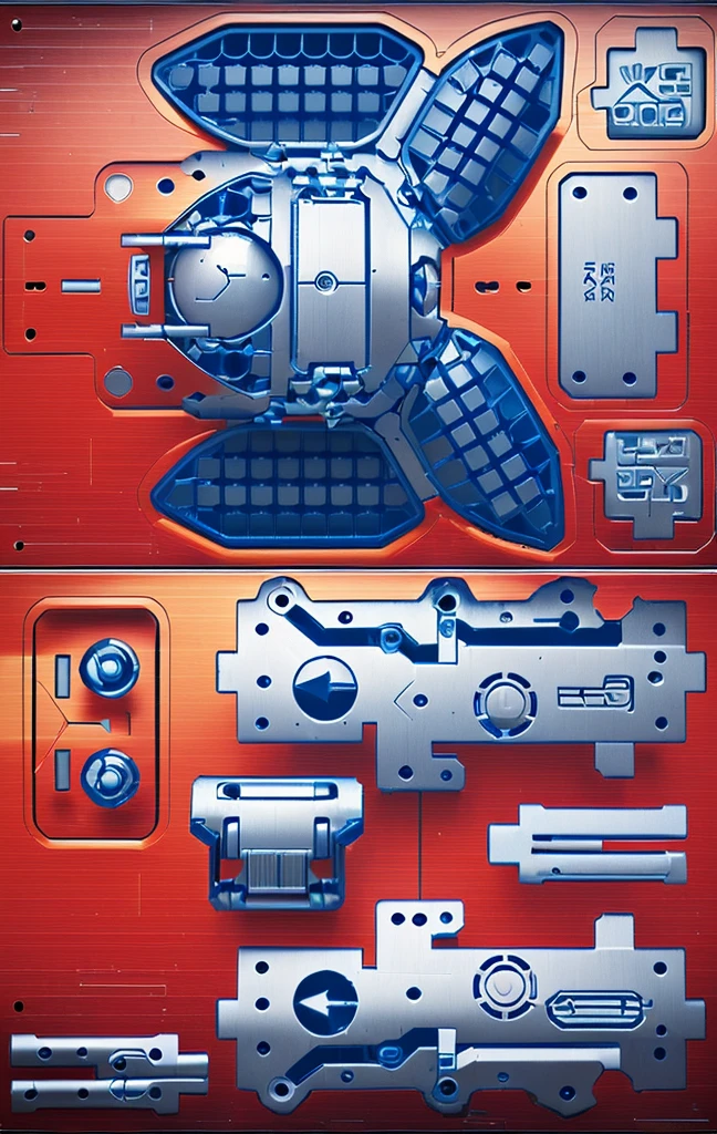 Mecha parts, highly detailed panel cuts, Spacesuit cartoon，Space car cartoon,  融合Mecha parts, highly detailed panel cuts,Plan of a small space station with computers, parts and components, 融合Mecha parts, simple Bionic explosion diagram, Very detailed schematic, Highly detailed toys, cyborg parts and components, Mecha details, Clean lines and flat colors, Mecha parts, Mechanical body, Bionic explosion diagram, Realistic shadow parts, Mechanical parts details