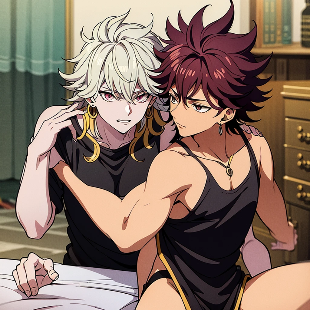 Create a male character as if he were black clover inspired by mereoleona