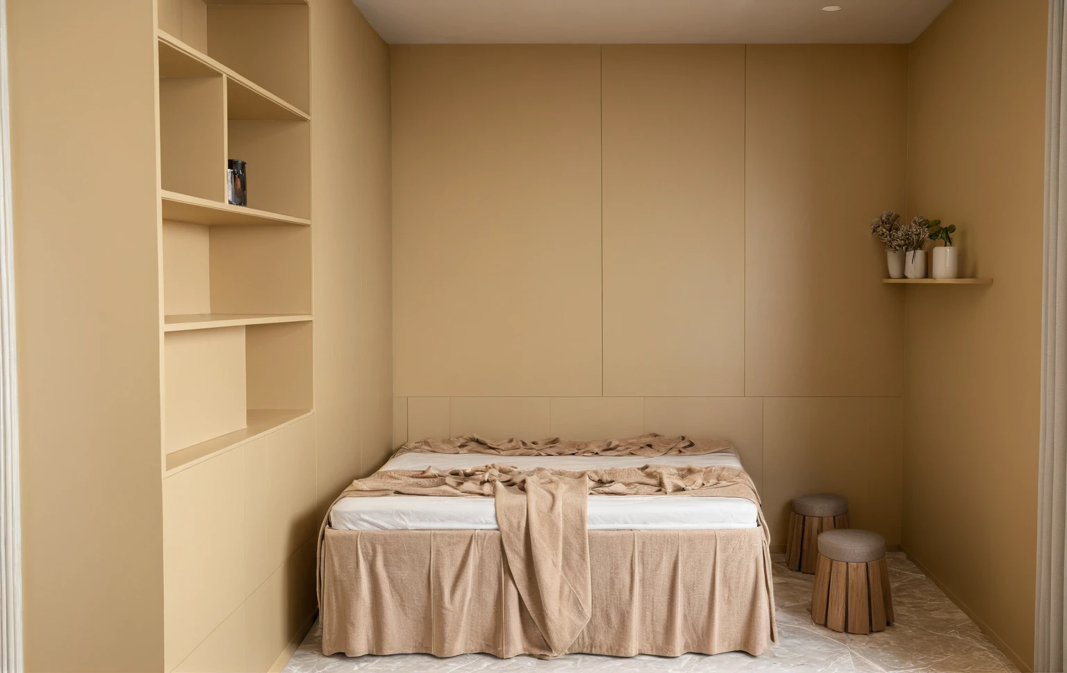 SPA, BEIGE PAINT, HIGHLIGHTS, CREATIVE DESIGN