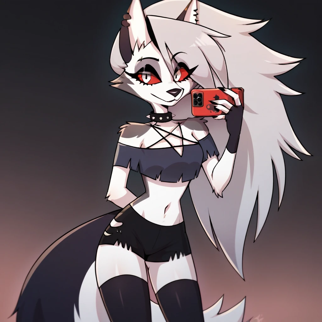 score_9, score_8_up, BREAK, source_anime, (1girl, solo), uncensored, perfect body, slim, thigh highs, fingerless gloves,
anthro, furry, pose, sexy,
Loona \(Helluva Boss\),