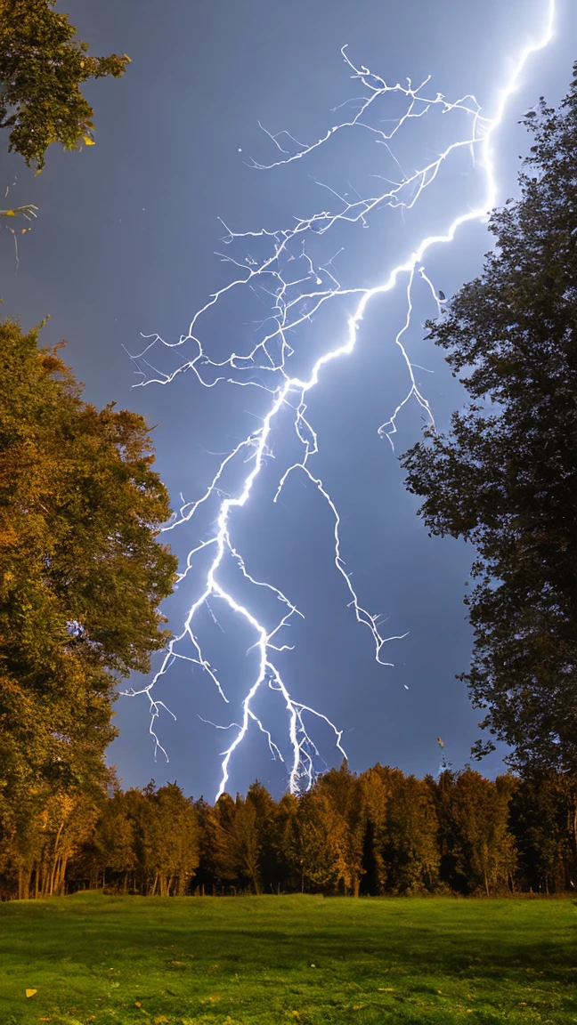 Lightning with an arrow pointing down