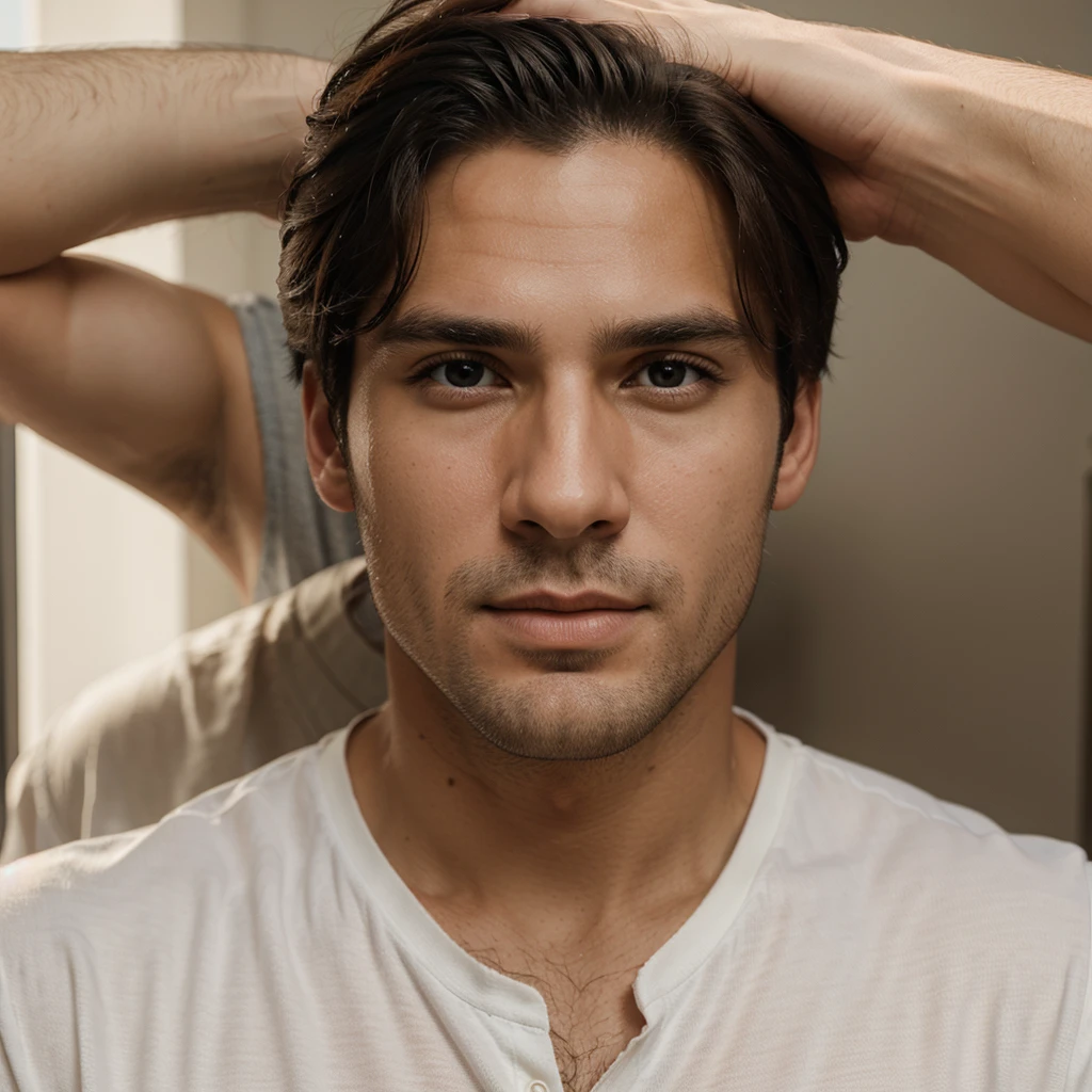Face of a handsome man 