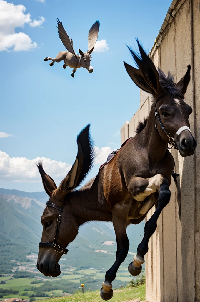 Flying donkey