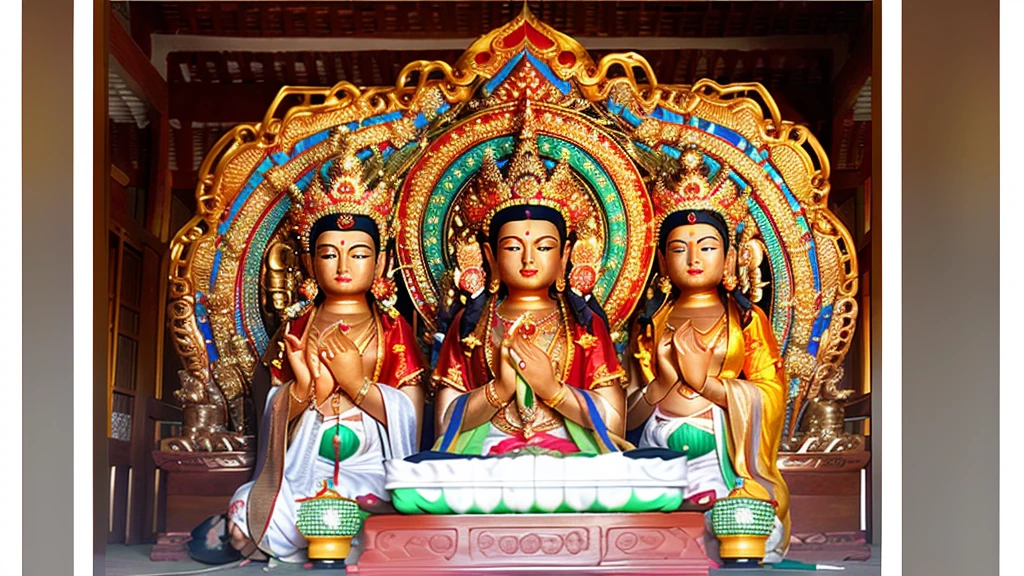 Thailand art photo of ancient indian , beautiful hot gorgeous seductive pregnant youg women,standing and shouting,surrounded by the peoples and monks, shakyamuni gautam buddha in monk robes sitting under a tree, cinematic realistic image, detailed high quality photo.