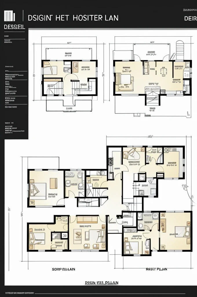 Design plans of a hotel

