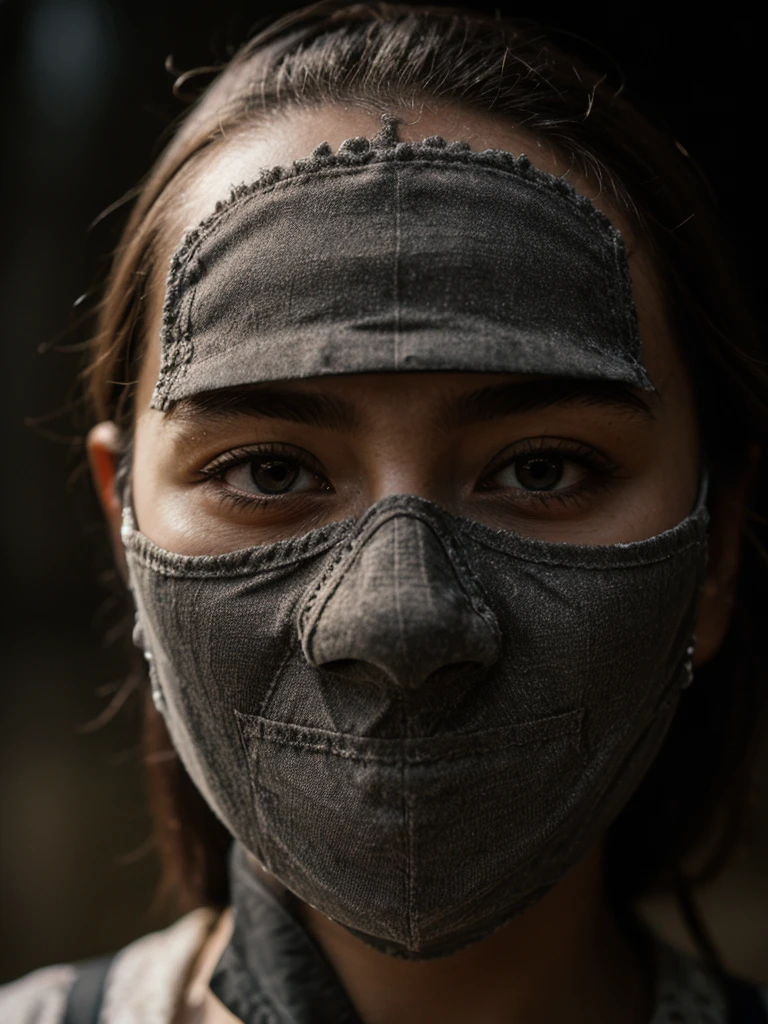 hdr, , closeup, intricate details, hyperdetailed, cinematic, dark shot, muted colors, film grainy, soothing tones, muted colors, technicolor, (muddy:0.6), mask face,
