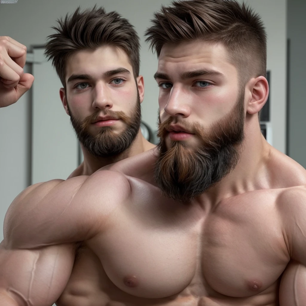 Muscle god teen beard