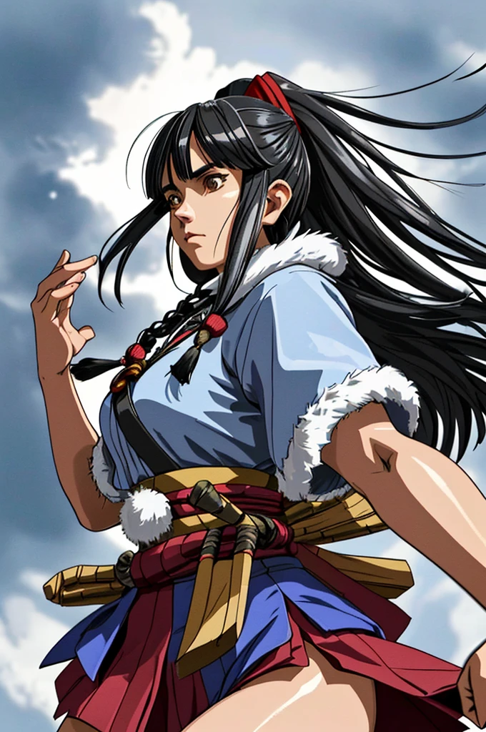 Highest quality,High resolution,((Ainu people)) ,One person,(bow),(fur_coat),woman,One personで,(Nakoruru),strongest,Anime Style,(Limbs),(Full Finger),(Accurate fingertips), (The finer details), (Super detailed),4K,(high resolution),whole body, (Front angle), Looking at the camera,masterpiece,(Subtle details),(Intricate details),Octane Rendering,(Hyper Detail),