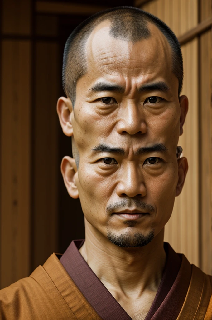 Japanese monk face