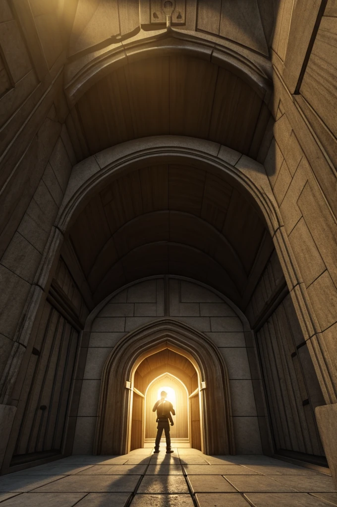 Opening vault door