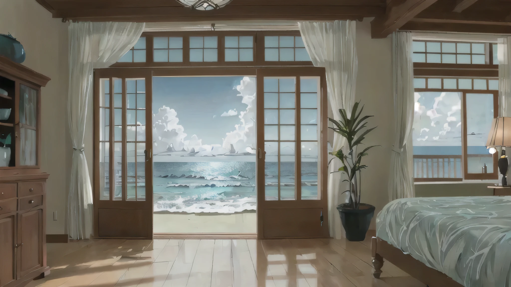 ocean, indoors,