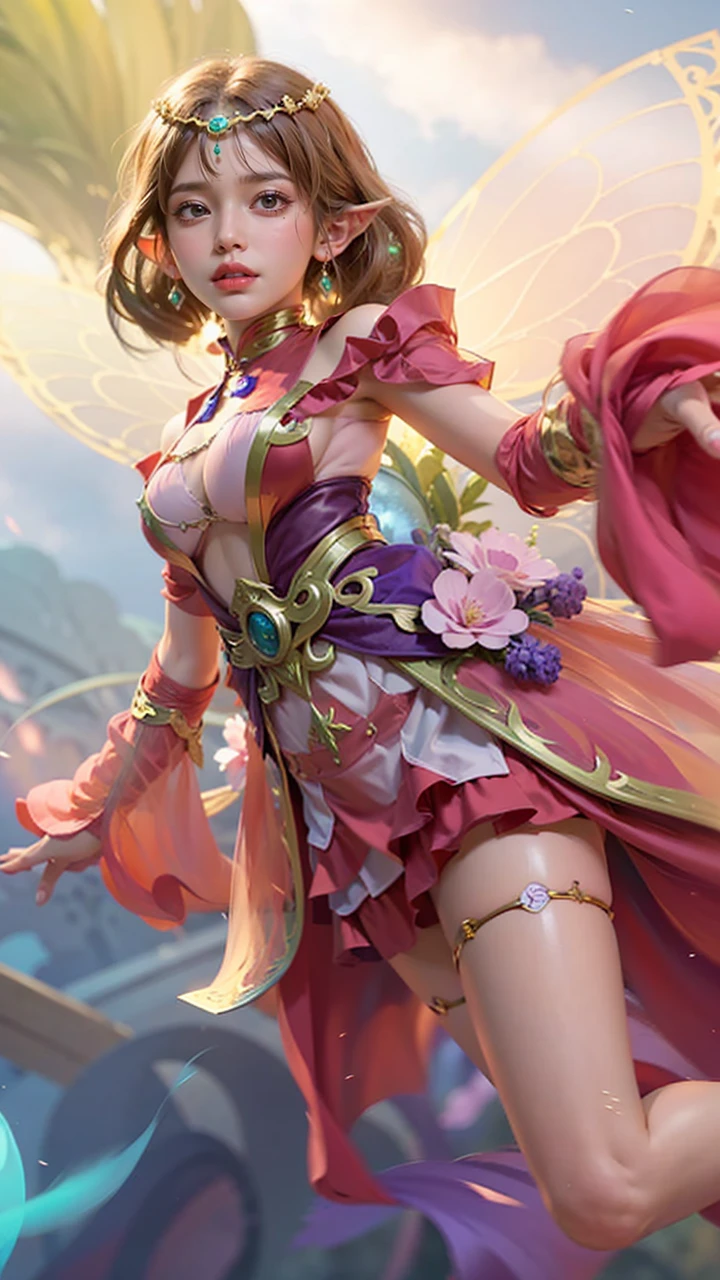 a close up of a girl(vexana) , green hair , big booobs ,  shadowbringers cinematic, 4 k detail fantasy, a beautiful fantasy empress, game cg, xianxia fantasy, xianxia hero, 2. 5 d cgi anime fantasy artwork, cinematic goddess close shot, ruan jia and artgerm, wow 4 k detail fantasy, hyperdetailed fantasy character