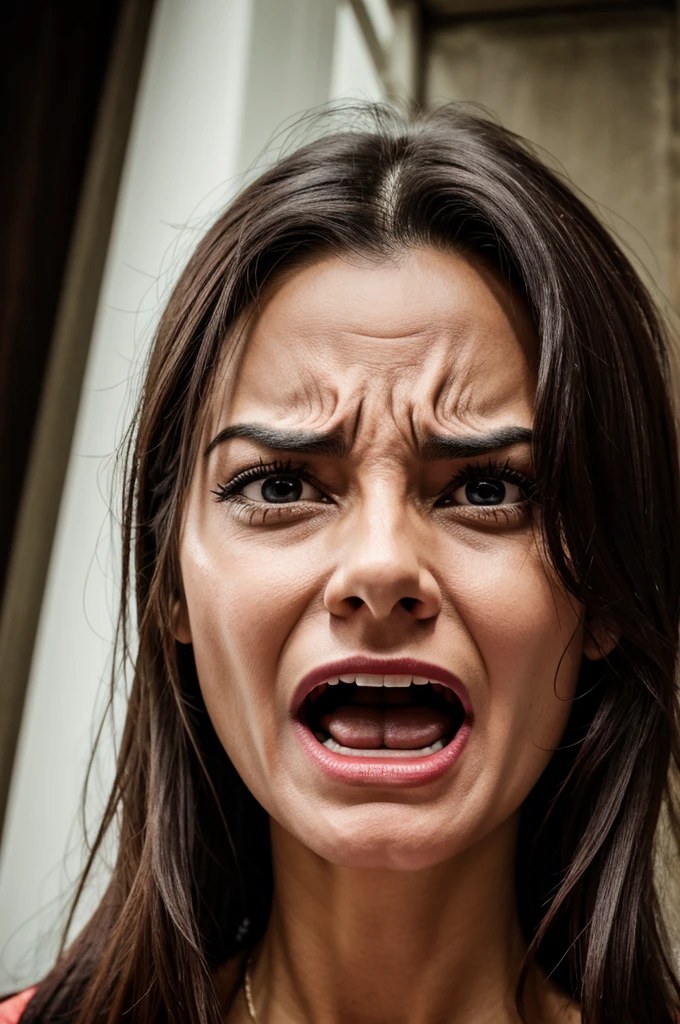 Horror face reaction