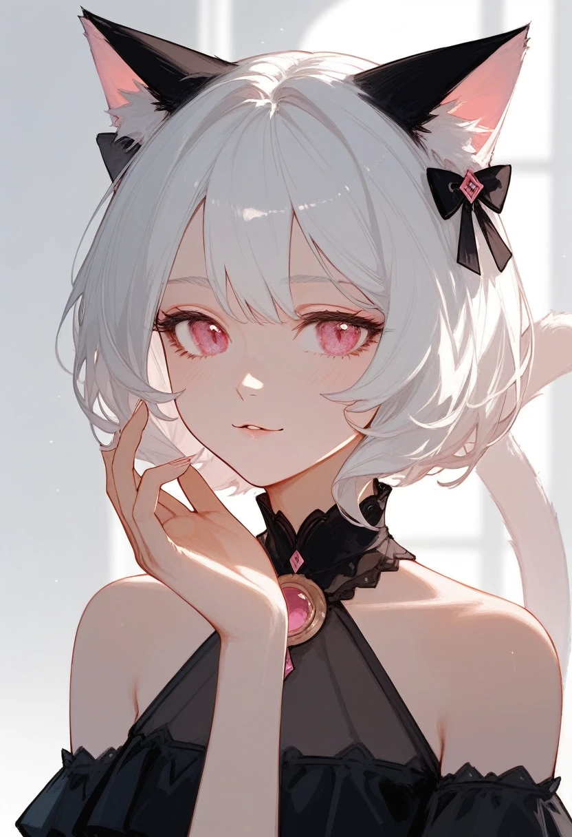 (score_9,score_8_consolation,score_7_consolation),1 woman,cat girl,white hair,pink eyes,cat ears,cat tail,,beautiful_face,hand turned into a cat's paw, exposed chest, exposed nipples, exposed pussy, Love juice coming out of pussy, Love juice pooled on the floor, snood, The imprint of sex slavery on the womb., Heart eyes, Open mouth, deep blush, tear, blank expression without focus, revealing swimsuit