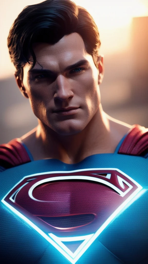 Cinematic soft lighting illuminates a stunningly detailed and ultra-realistic Superman that is trending on ArtStation. Octane is the perfect tool to capture the softest details of this 16k photography masterpiece