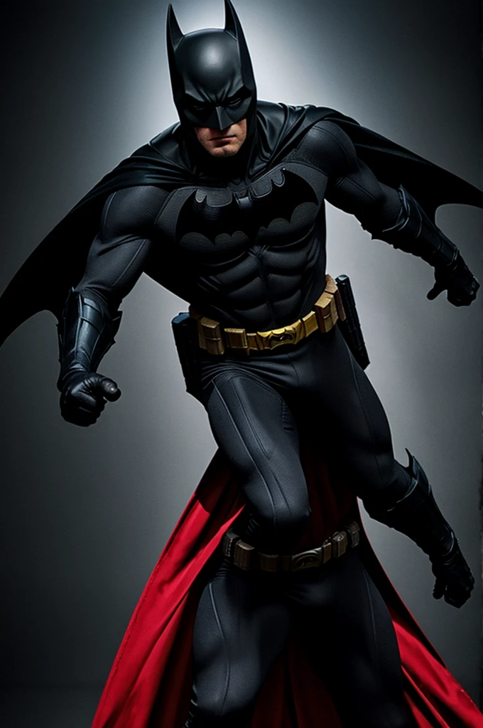 Batman, black suit, Red stripes
