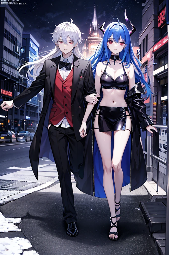 generate me a manga cover related to demons and the modern world